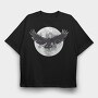 Raven Moon, Tricou Oversize Barbati (Unisex)