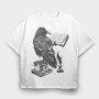 Raven Reading, Tricou Oversize Barbati (Unisex)