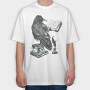 Raven Reading, Tricou Oversize Barbati (Unisex)
