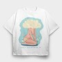 Dont Overthink It, Tricou Oversize Barbati (Unisex)