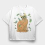 Cat Money, Tricou Oversize Barbati (Unisex)