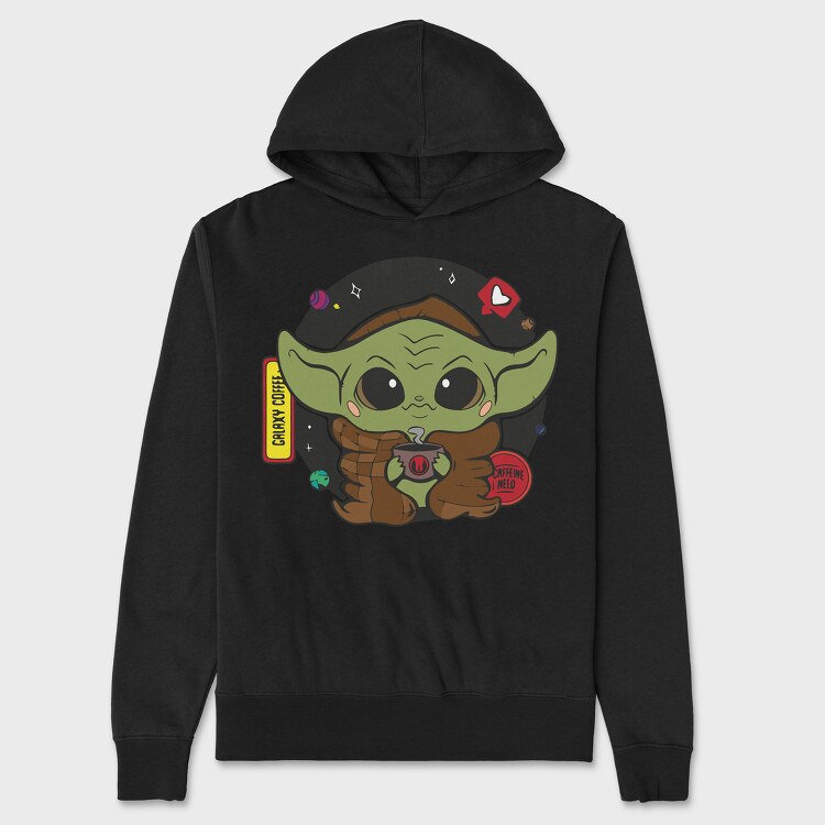 Baby Yoda 10, Hanorac Oversize Barbati (Unisex)