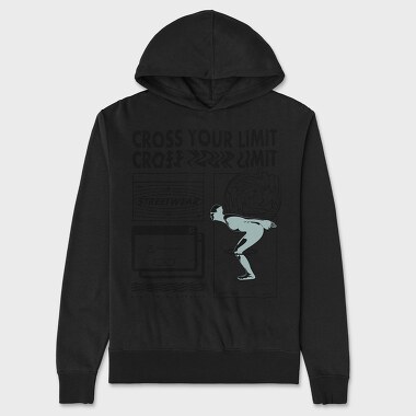 Cross Your Limits 1, Hanorac Oversize Barbati (Unisex)