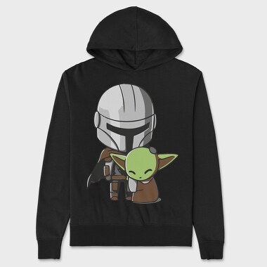 Baby Yoda 12, Hanorac Oversize Barbati (Unisex)