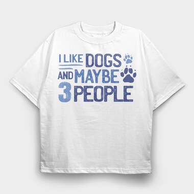 Dog Lover, Tricou Oversize Barbati (Unisex)
