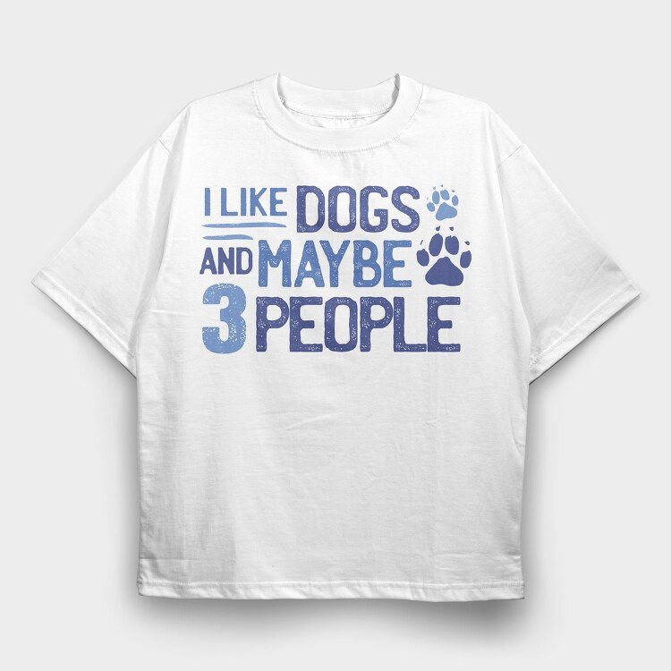 Dog Lover, Tricou Oversize Barbati (Unisex)
