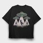The Extinction of Dinosaurs, Tricou Oversize Barbati (Unisex)