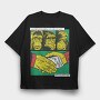 Monkey Money Comics, Tricou Oversize Barbati (Unisex)