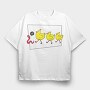 Worm Chicks, Tricou Oversize Barbati (Unisex)