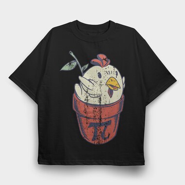 Chicken Pot Pie, Tricou Oversize Barbati (Unisex)
