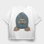 Fish Facecarp, Tricou Oversize Barbati (Unisex)