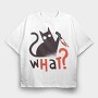 Knife Cat, Tricou Oversize Barbati (Unisex)