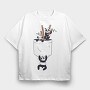 Pocket Pandas, Tricou Oversize Barbati (Unisex)