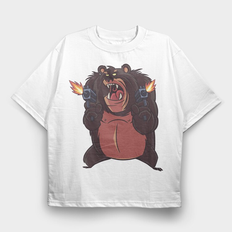 Bear Chuck, Tricou Oversize Barbati (Unisex)