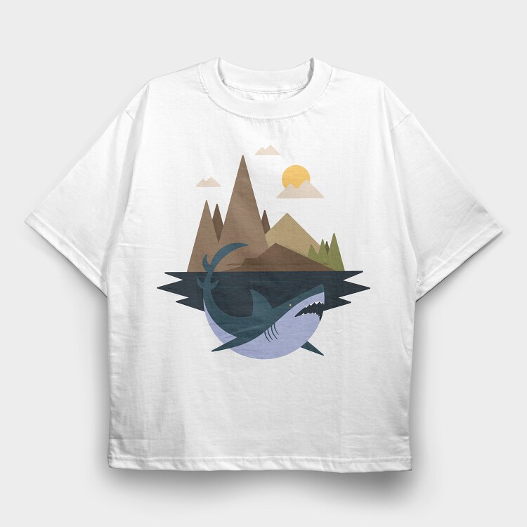 SharkIsland, Tricou Oversize Barbati (Unisex)