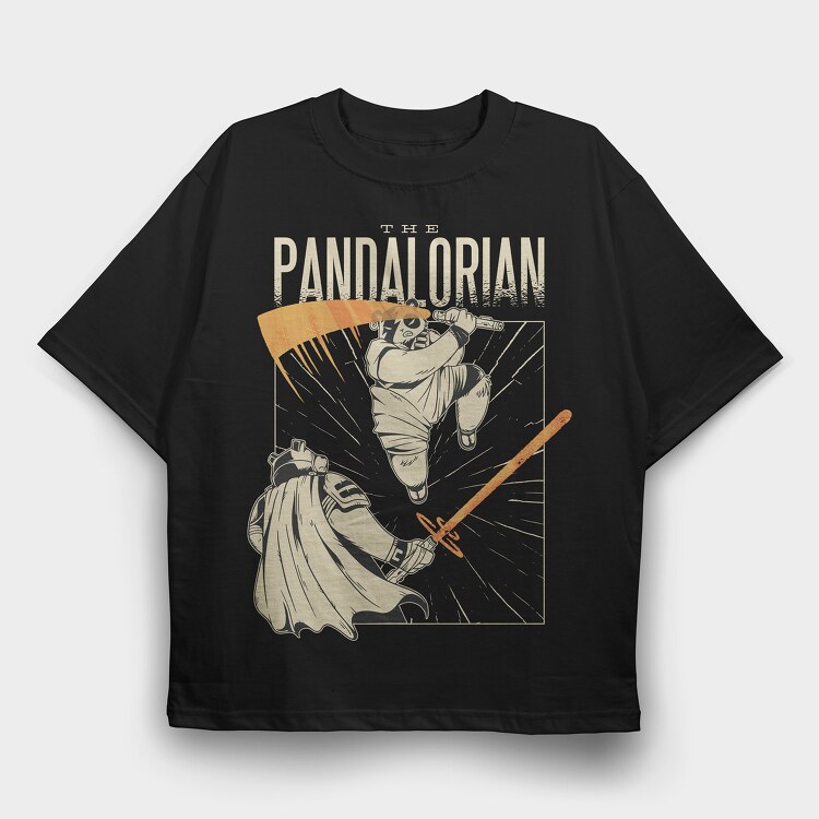 Pandalorian, Tricou Oversize Barbati (Unisex)