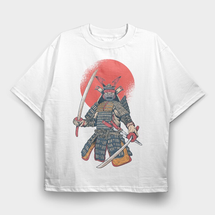 Samurai Vintage, Tricou Oversize Barbati (Unisex)