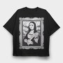 Gothic Mona Lisa, Tricou Oversize Barbati (Unisex)