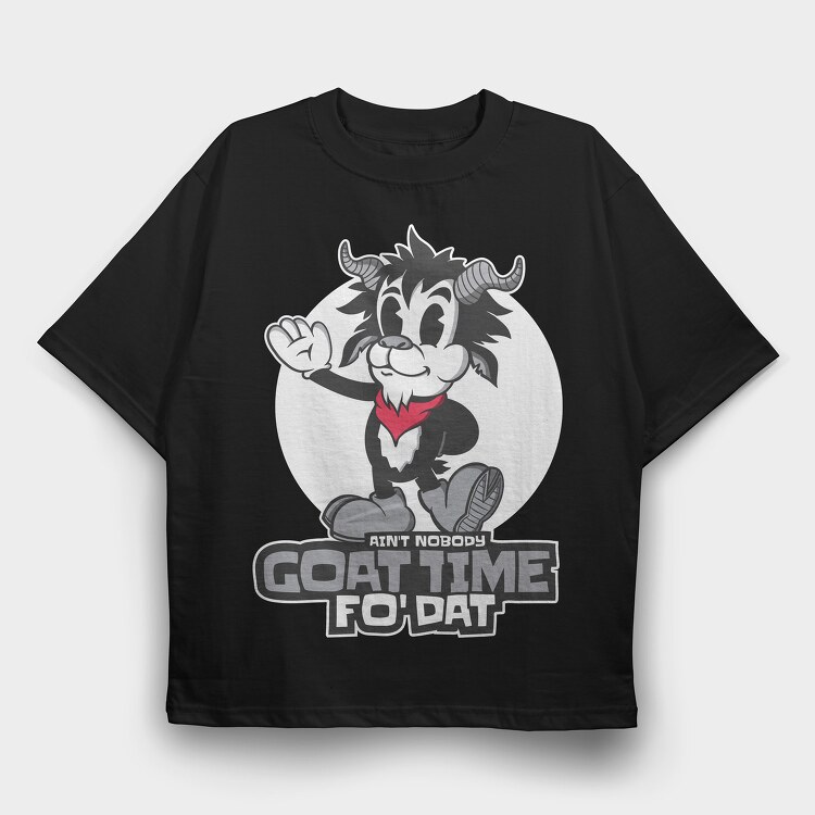 Cartoon Goat, Tricou Oversize Barbati (Unisex)