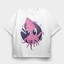 Cute Squid, Tricou Oversize Barbati (Unisex)
