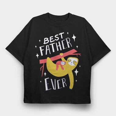Best Father, Tricou Oversize Barbati (Unisex)