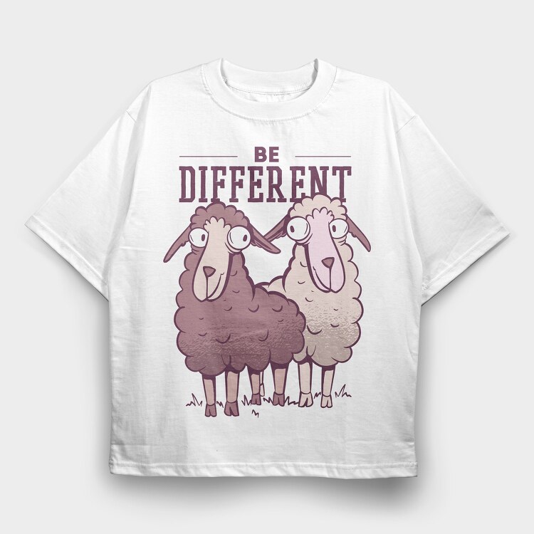 Be Different, Tricou Oversize Barbati (Unisex)