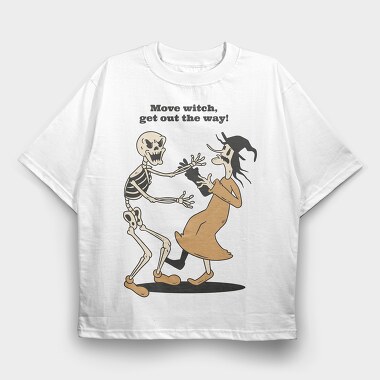 Move Witch, Tricou Oversize Barbati (Unisex)