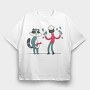 Raccoon Guy, Tricou Oversize Barbati (Unisex)