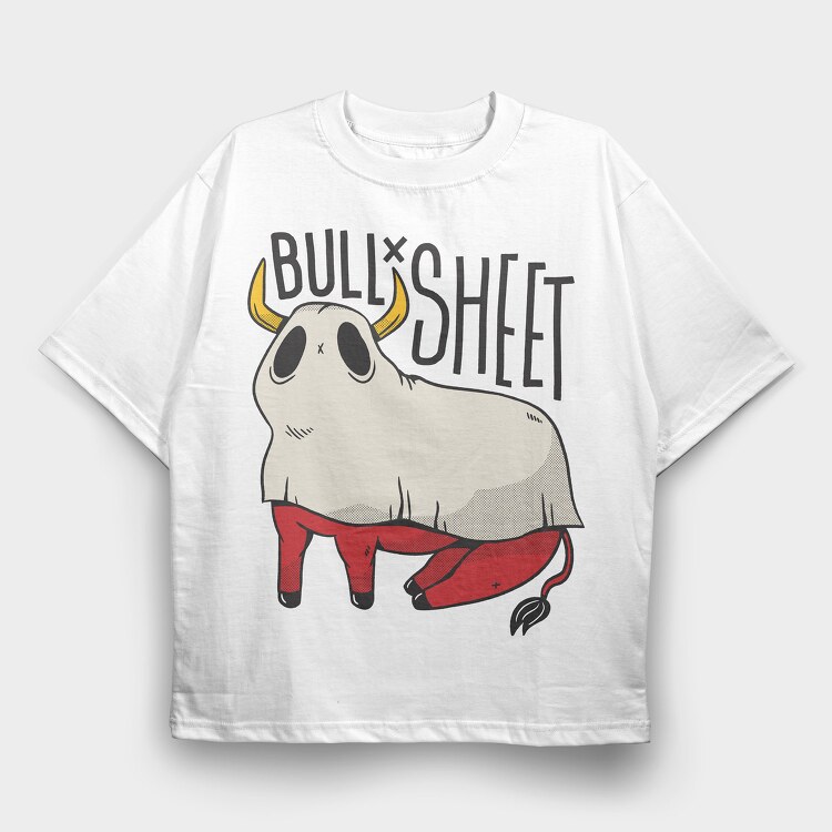 Bull Sheet, Tricou Oversize Barbati (Unisex)