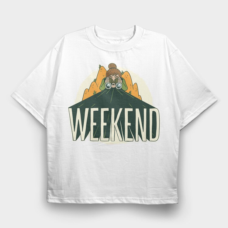 Weekend, Tricou Oversize Barbati (Unisex)
