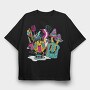Psychedelic Breakfast, Tricou Oversize Barbati (Unisex)