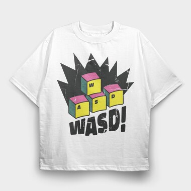 Wasd, Tricou Oversize Barbati (Unisex)