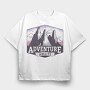 Adventure Awaits, Tricou Oversize Barbati (Unisex)