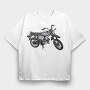 Bike, Tricou Oversize Barbati (Unisex)