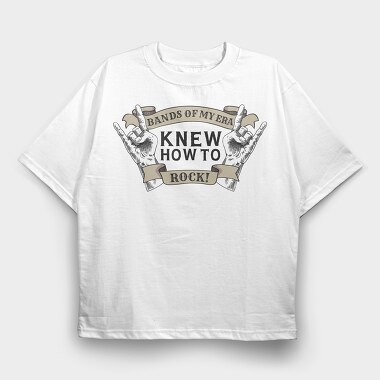 Band Of My Era, Tricou Oversize Barbati (Unisex)