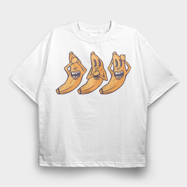 Crazy Banana, Tricou Oversize Barbati (Unisex)