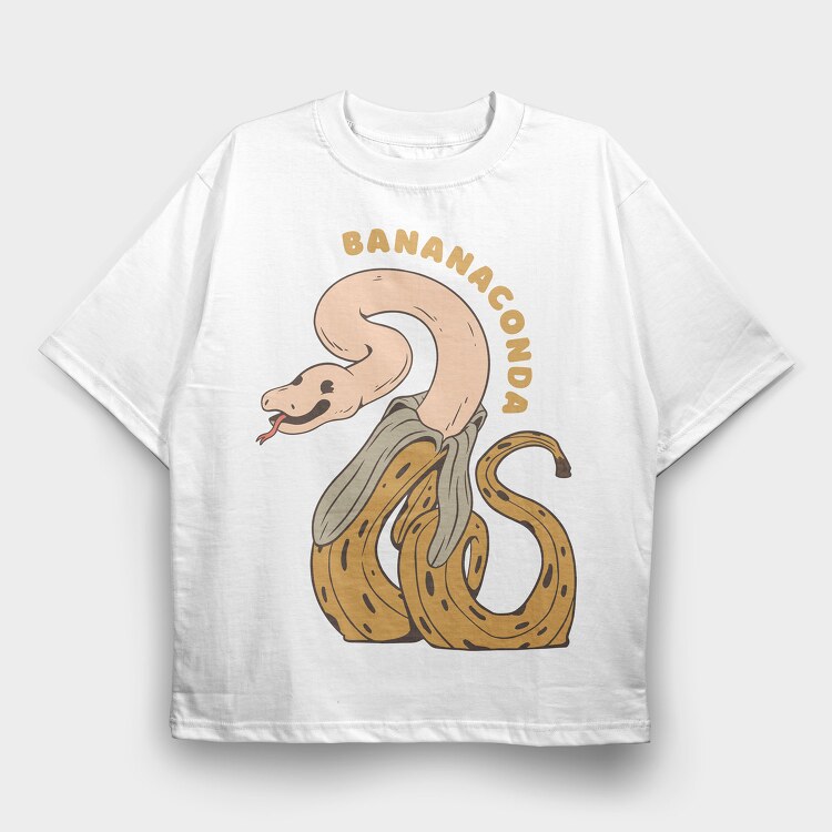 Banana Conda, Tricou Oversize Barbati (Unisex)