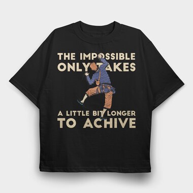 Rock Climber, Tricou Oversize Barbati (Unisex)