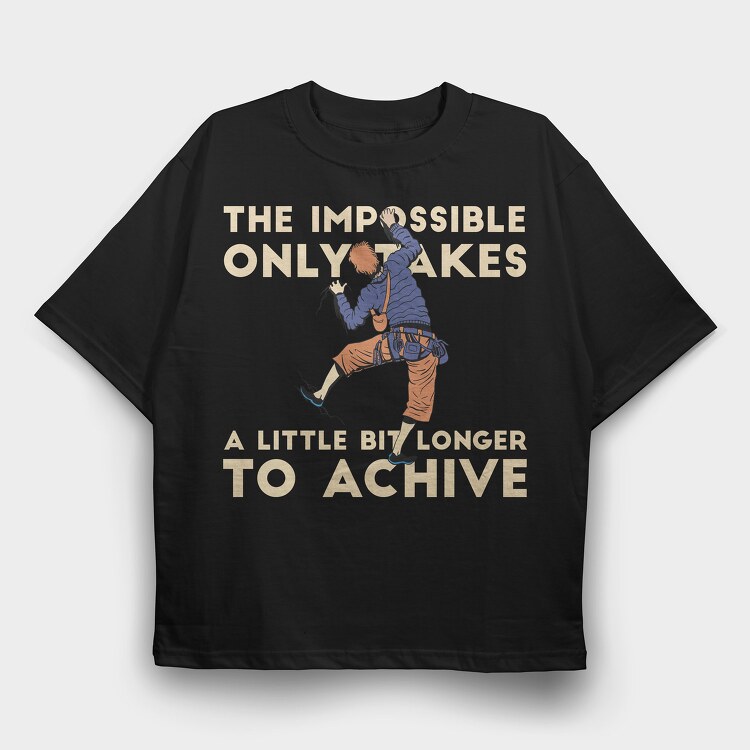 Rock Climber, Tricou Oversize Barbati (Unisex)