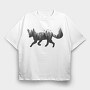 Fox Forest, Tricou Oversize Barbati (Unisex)