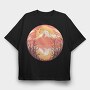 Vulcan Sunset, Tricou Oversize Barbati (Unisex)