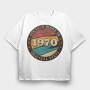 Vintage 1970, Tricou Oversize Barbati (Unisex)