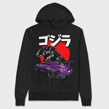 Purple R35, Hanorac Oversize Barbati (Unisex)