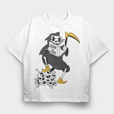 Grim Reaper Reading, Tricou Oversize Barbati (Unisex)