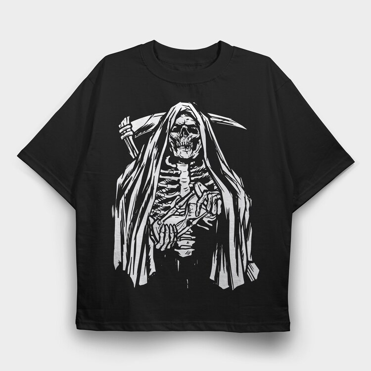 Skeleton 2, Tricou Oversize Barbati (Unisex)