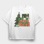 Alien Christmas, Tricou Oversize Barbati (Unisex)