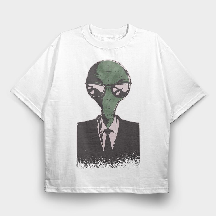 Alien Suit, Tricou Oversize Barbati (Unisex)