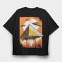 Ufo Pyramid, Tricou Oversize Barbati (Unisex)