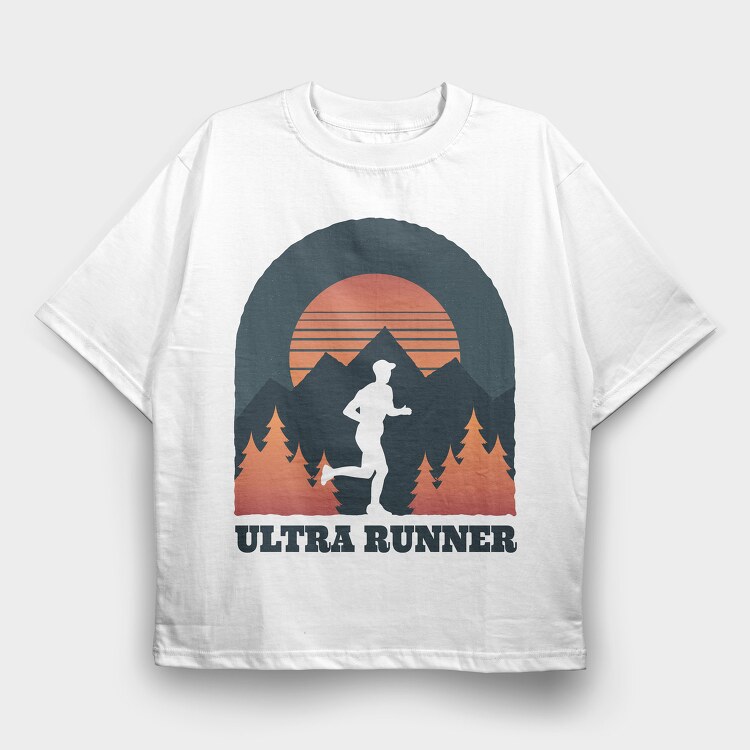Ultra Runner, Tricou Oversize Barbati (Unisex)