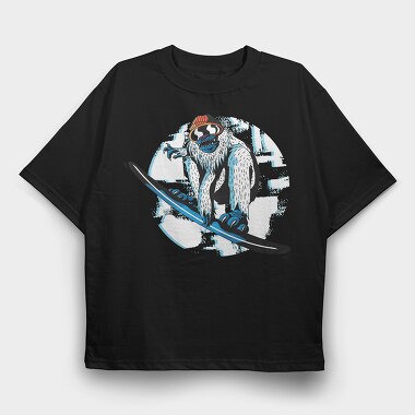 Snowboard Yeti, Tricou Oversize Barbati (Unisex)